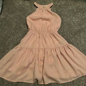 Halter Top Dress, Size Small, Color Dusty Rose.